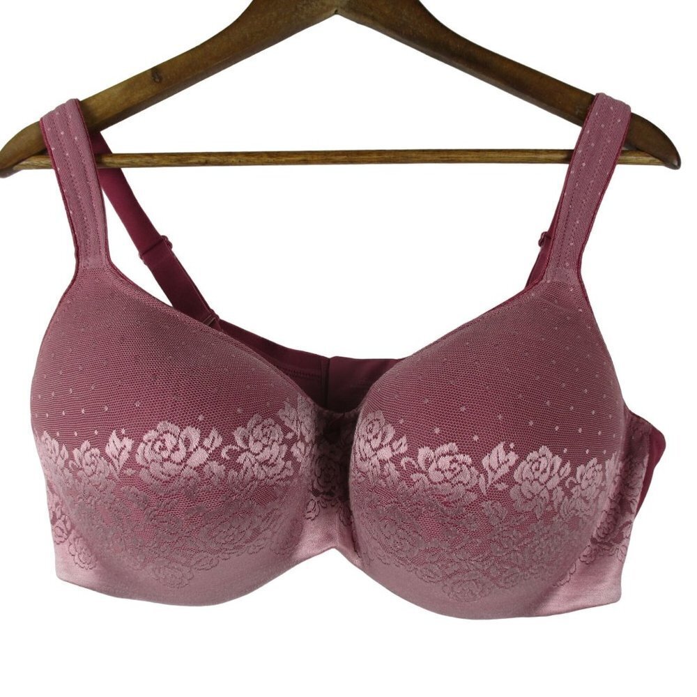 Soma Rose Pink Stunning Support Balconette Lace Overlay Bra